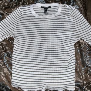 Stripped long sleeve top